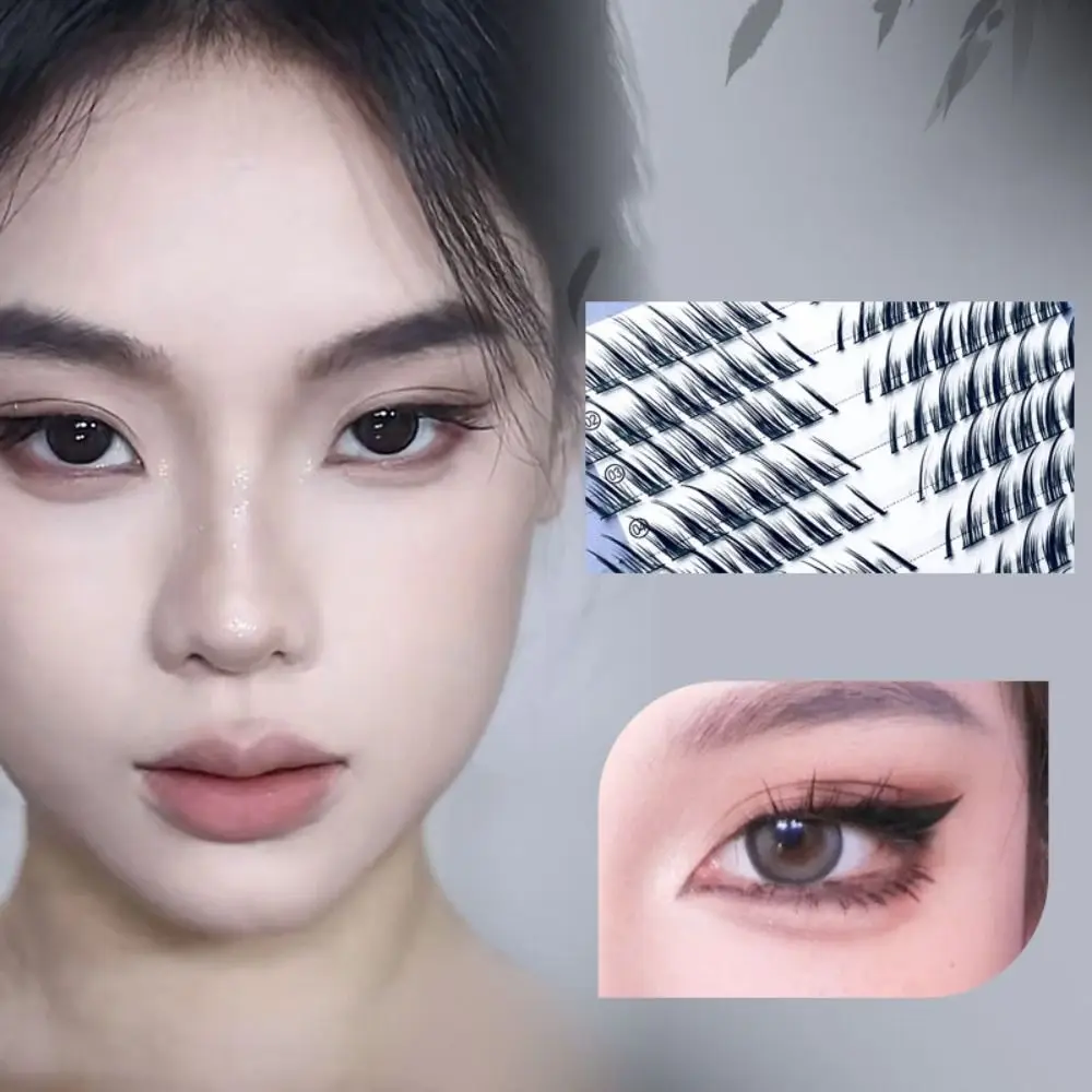 Beauty Fuffy Lashes Fox Eye False Eyelashes Dramatic Volume 3D Thick Long Eye Lashes Makeup Artificial Fiber Eye Extension Girl