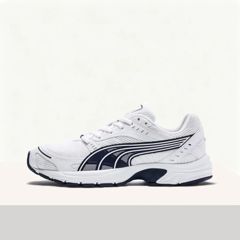 

Кроссовки PUMA Axis: минималистичные, универсальные, из прочной сетки, дышащие, мягкие и отзывчивые, низкие, повседневные (унисекс) - белые 368465-04