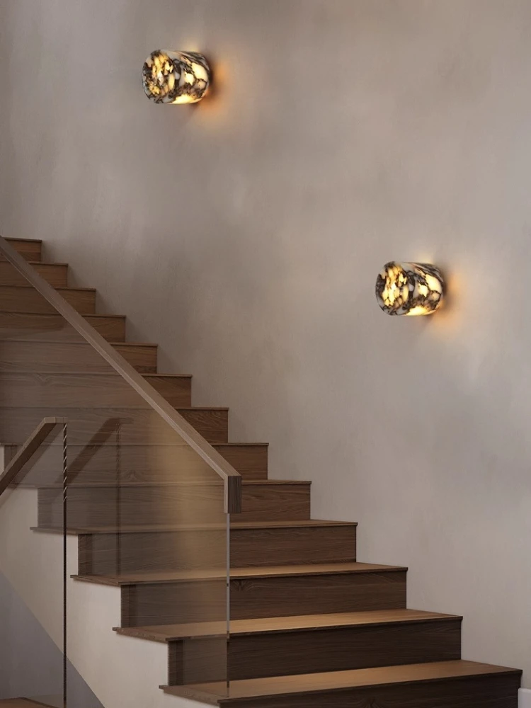 غرفة نوم بجانب السرير، ضوء بولغاري فاخر، شعور راقي، غرفة المعيشة، حائط الخلفية، ضوء الممر، الدرج، بالوعة الجدار #2