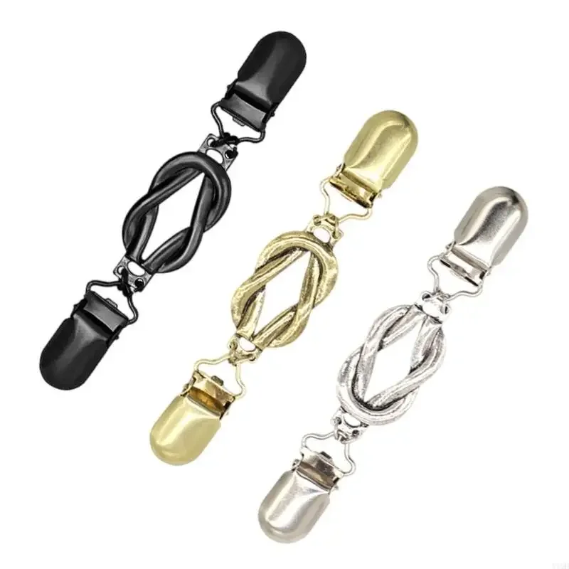 

3pcs Together Fashion Dress Clip Girls Cardigan Clips Shirt Clip Brooch Clip for Women's Outfits