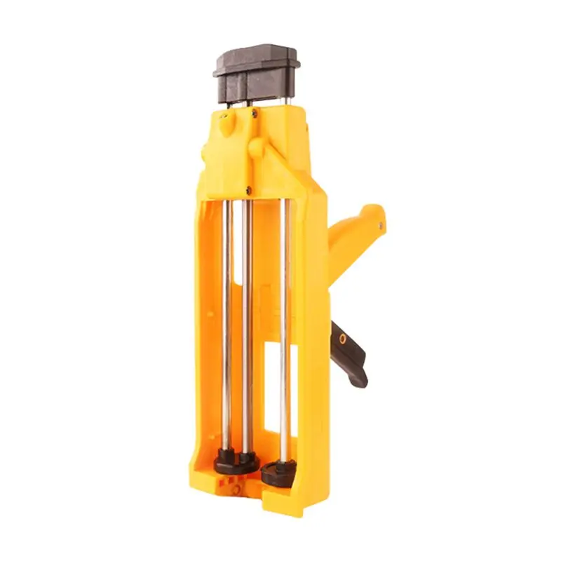 Manual Applicator Gun Dual Component Adhesive Cartridge Applicator Double Caulking Gun For Tile Construction Tools Yellow