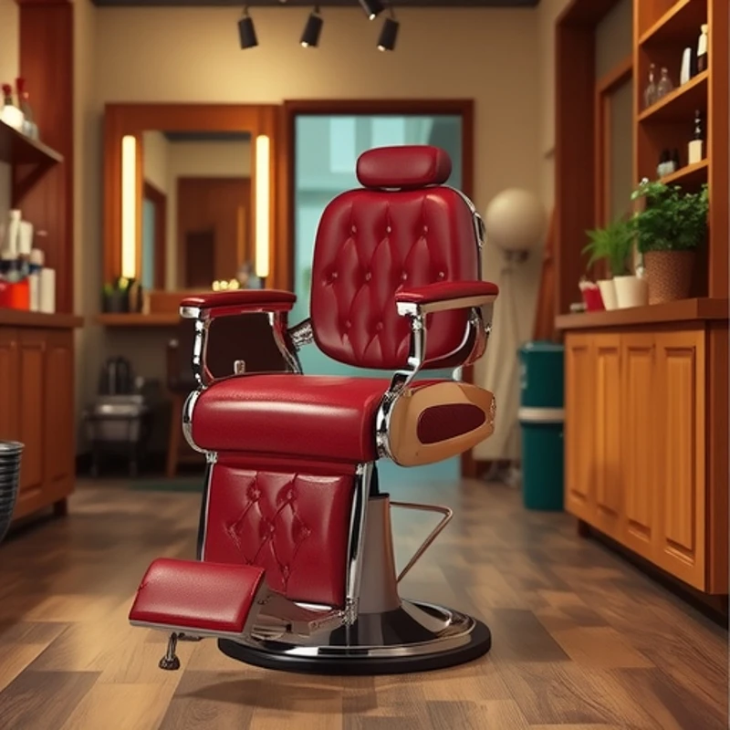 Oil head chair, barber shop chair, special for hair salon, can put down the hair salon and rotate it.