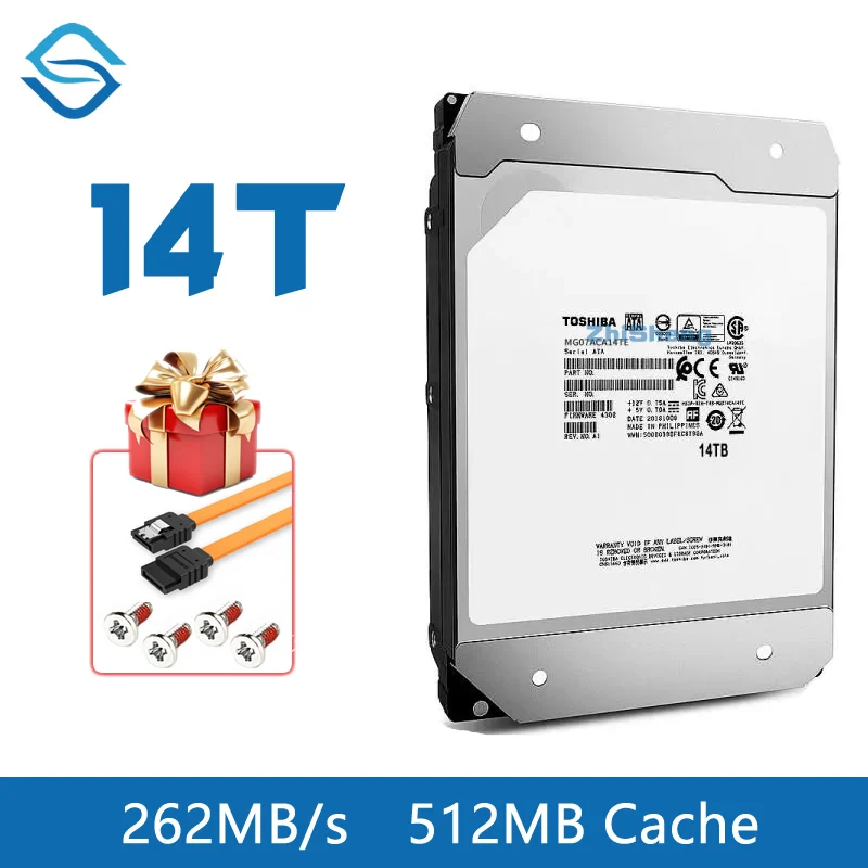 Enterprise 14TB Hdd Hard Drive SATA3 Toshiba MG08ACA14TE 14TB HDD