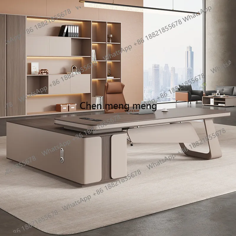 

Modern Design Office Desk European Aesthetic Display Decoration Office Desk Storage Luxury Mesas Escritorio Trendy Furniture
