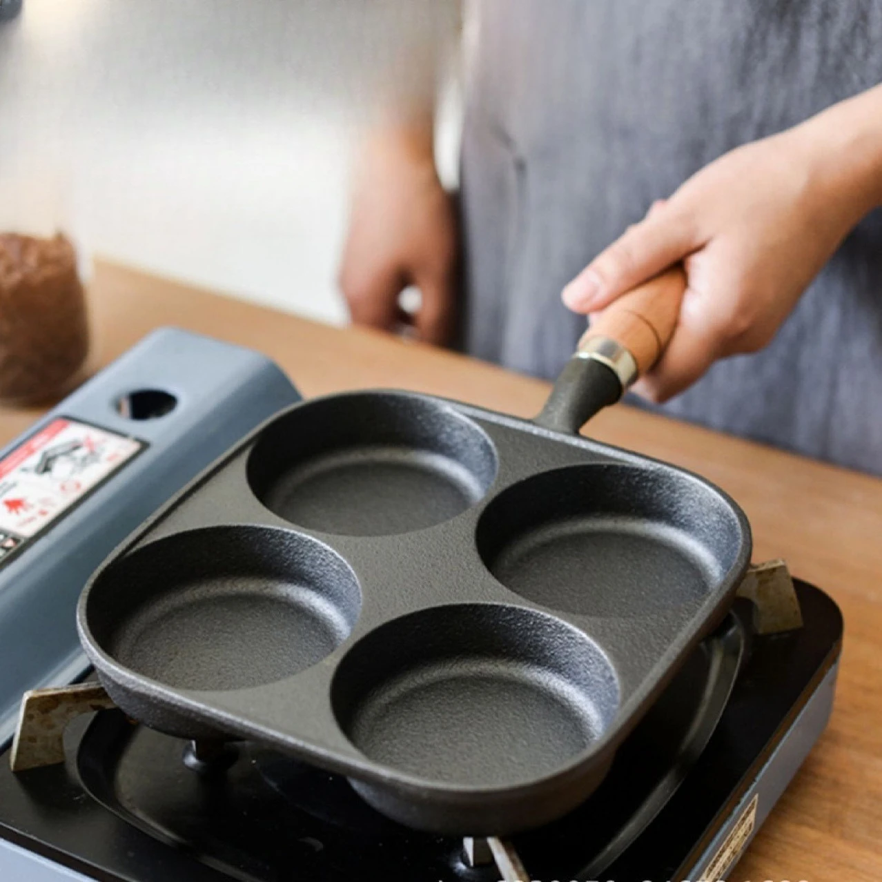 

Многофункциональная сковорода с несколькими сетками, сковорода для блинов, коммерческий киоск, круглая, без химического покрытия