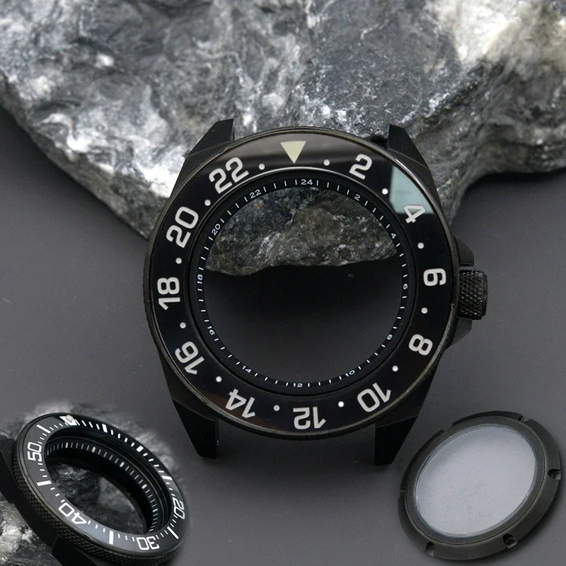 

King Samurai Series Watch Case With Stainless Steel Bracelet And Sapphire Glass Fit SRPF33K1 SRPF39K1 Watch Parts