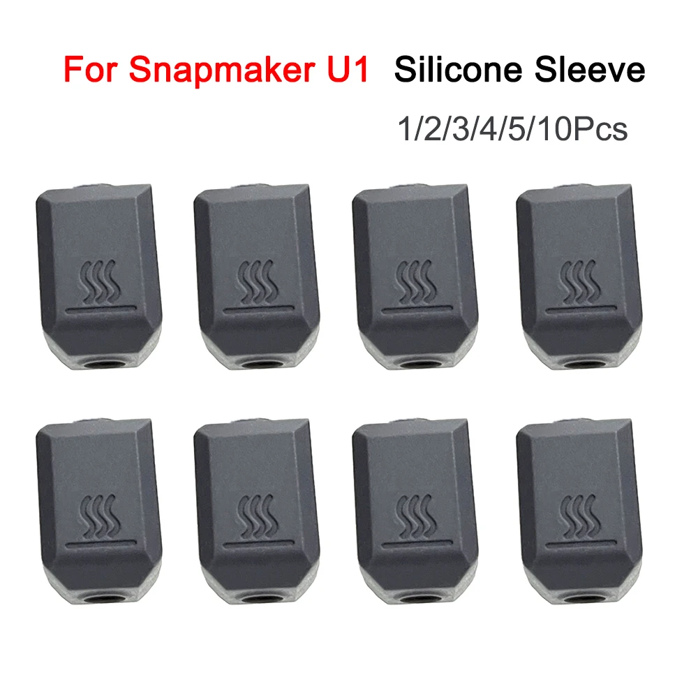 Silicone Socks For Sanpmaker U1 3D Printer Hotend Protector Cover Case Heat Insulation Parts for Snapmaker U1 Silicone Sleeve