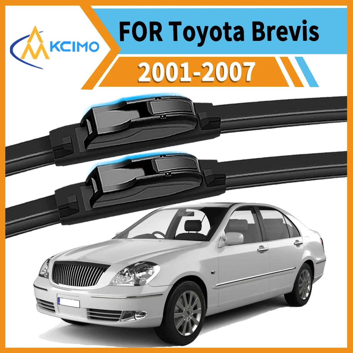 

Max Visibility Max Safety 2PCS Wiper Blades for Toyota Brevis XG10 2001-2007 All-Season Performance Easy Install Durable Rubber