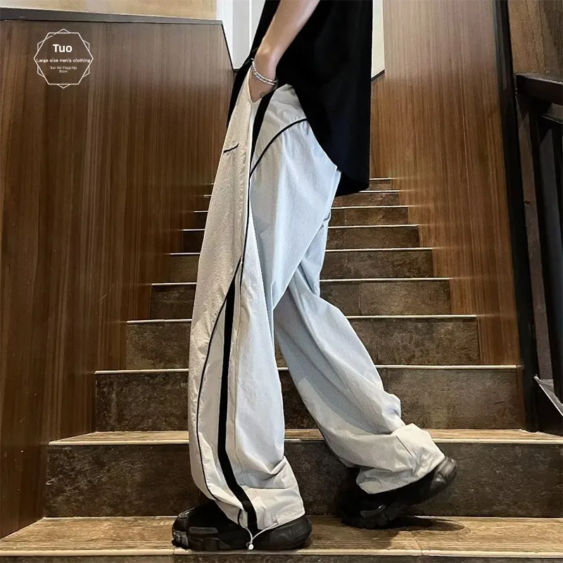 

Мужские летние тонкие прямые повседневные брюки Outdoor Qui Dry для активного образа жизни из полиэфирного волокна