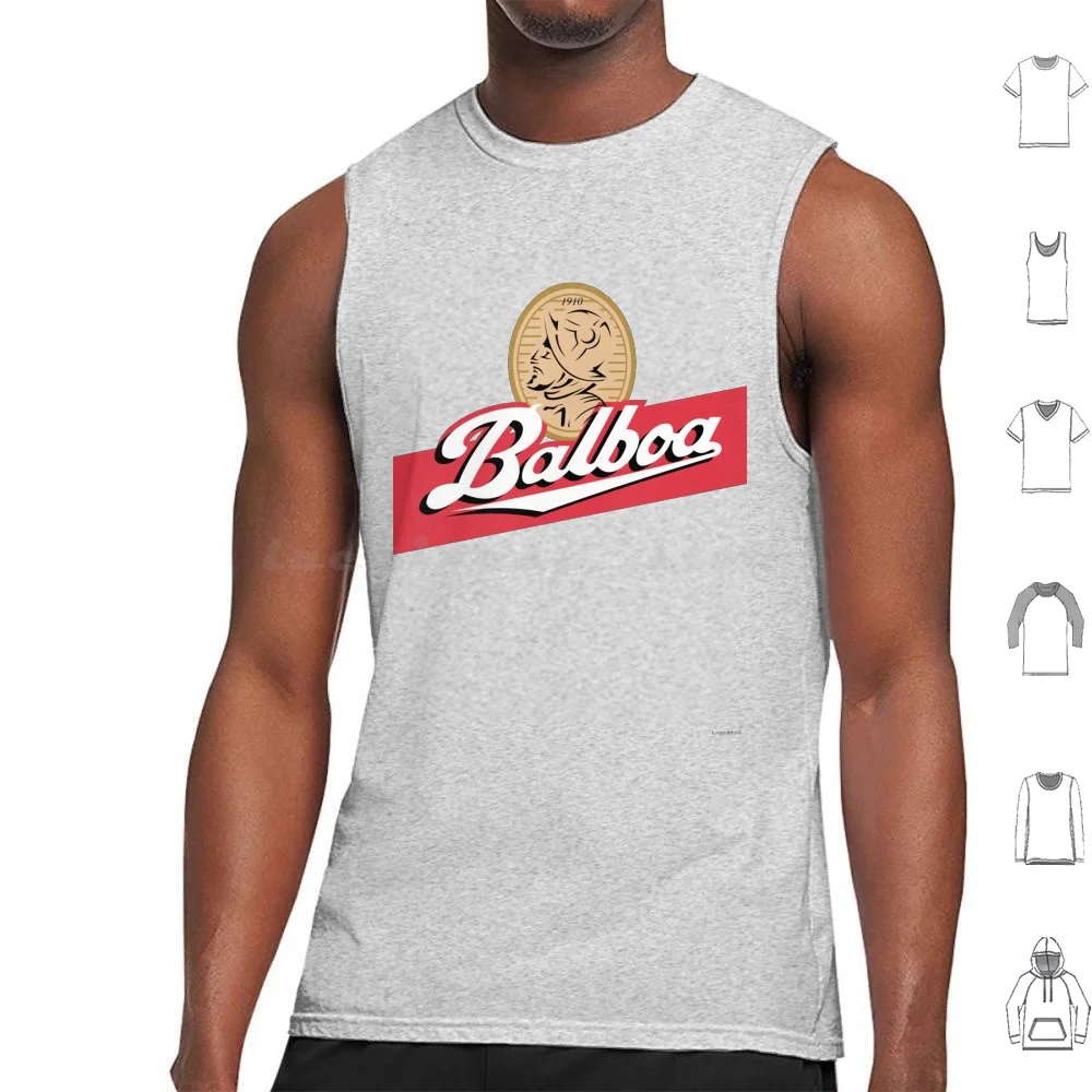 Balboa Beer Tank Tops Estampado Algodón Balboa Beer Cerveza Zona Canal Zonian Zona Libre Panamá Pty