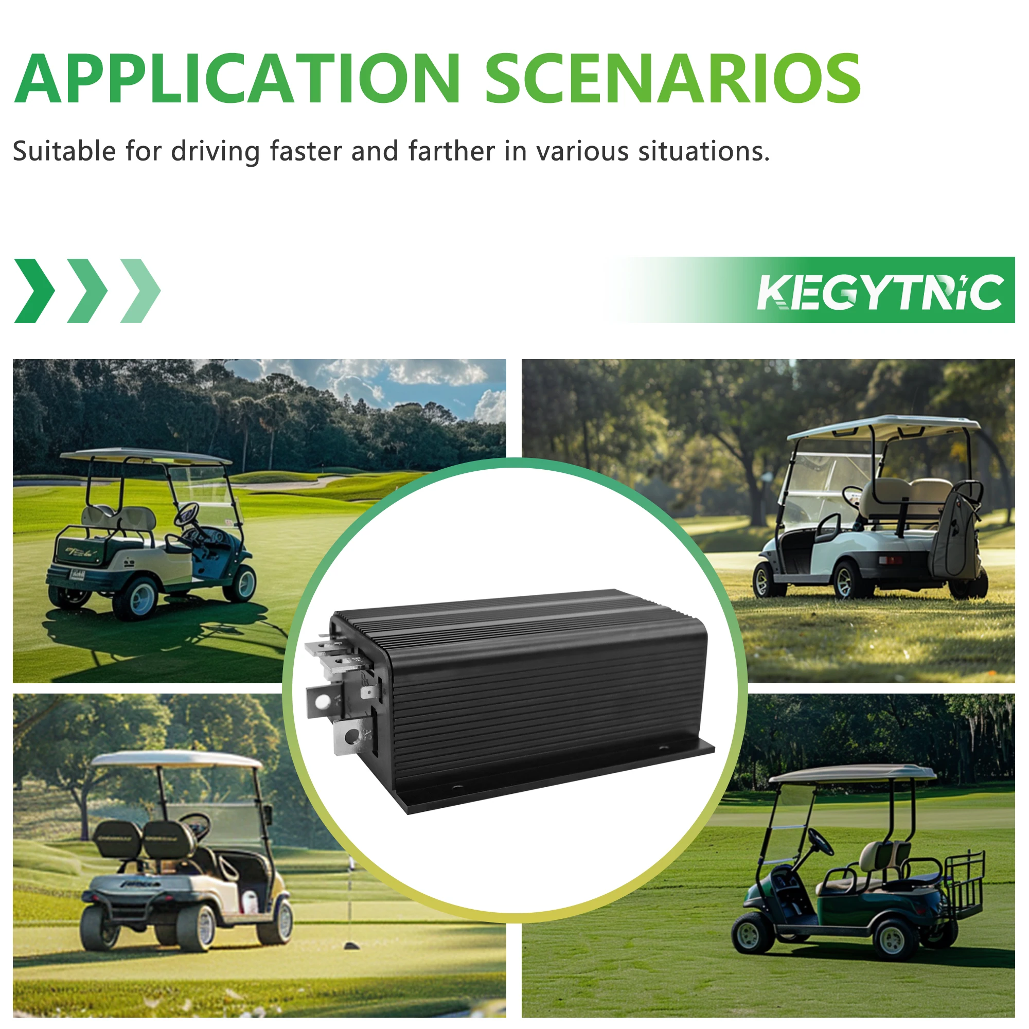 

36V 325A 0-5kΩ Motor Controller Replace Curtis Club Car DS Cushman E-Z-GO 1979-1995 Golf Cart 1204M-5302 Speed Controllers