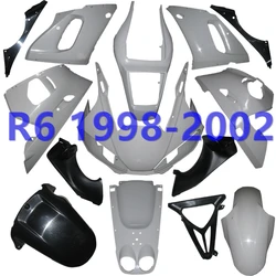 ヤマハyzf R6 yzf 600 1998 1999 2000 2001 2002ボディワークフェアリング未塗装部品射出成形カウルボディ