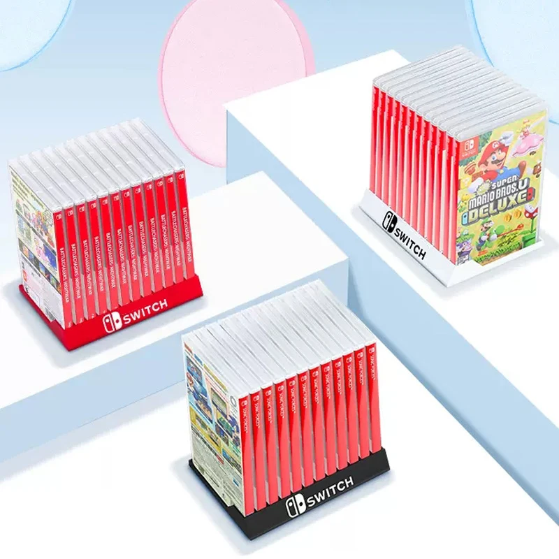 For Nintendo Switch Multifunctional Tabletop Game Card Holder Host Console Game Cassette 3d Storage Rack Gift Game Accessories