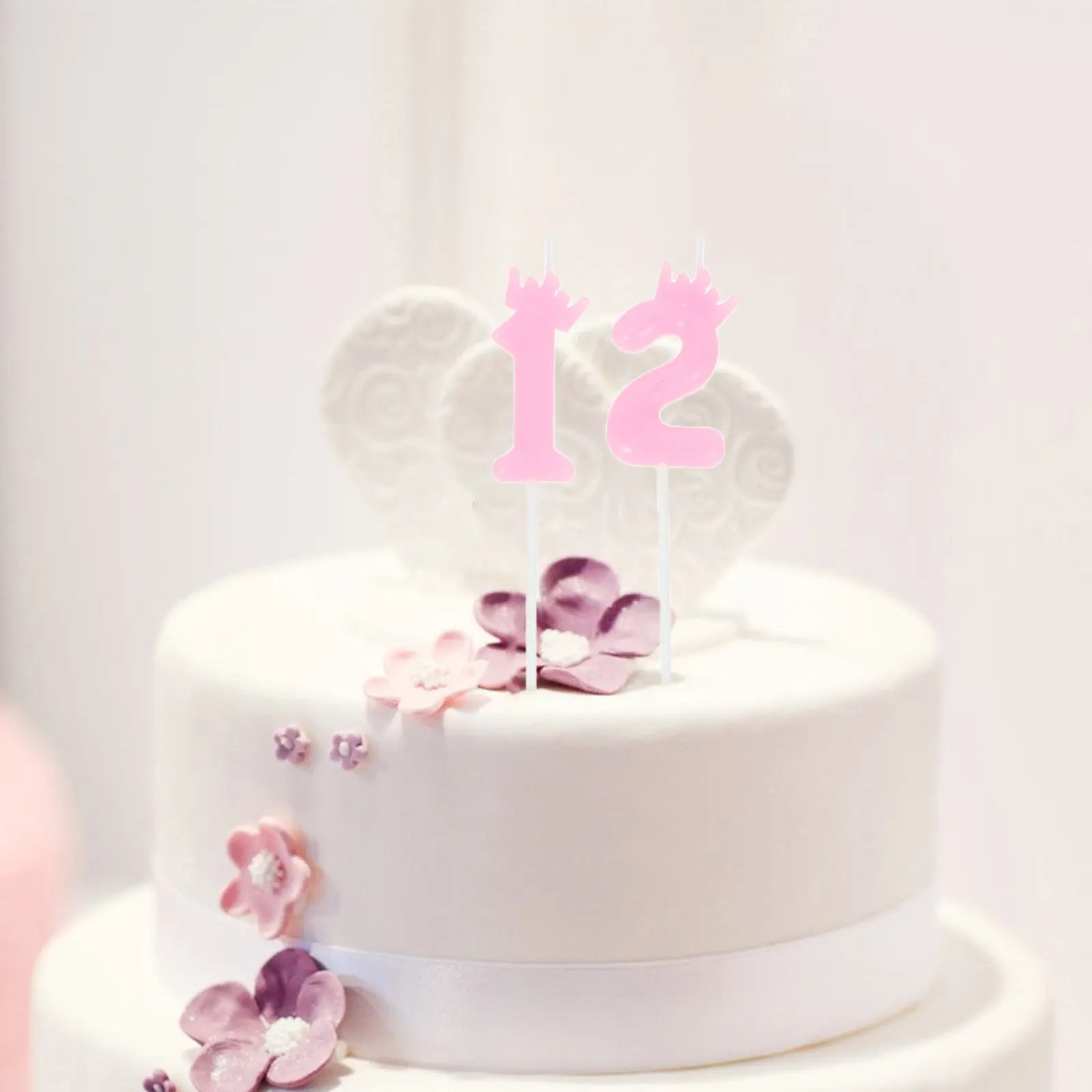 10Pcs Crown Design Number Candles Birthday Cake Candles Party Decorations Cake Decoration for Adults Wedding Shower