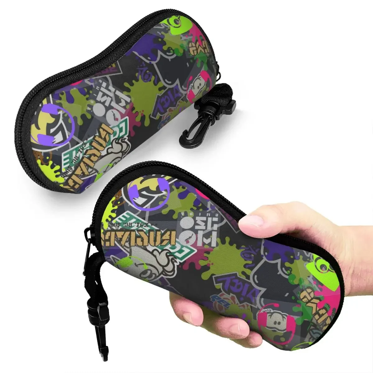 Splatoon Collage Glasses Case Fashion Game Octopus Reading Box Charming Eye Contacts Case