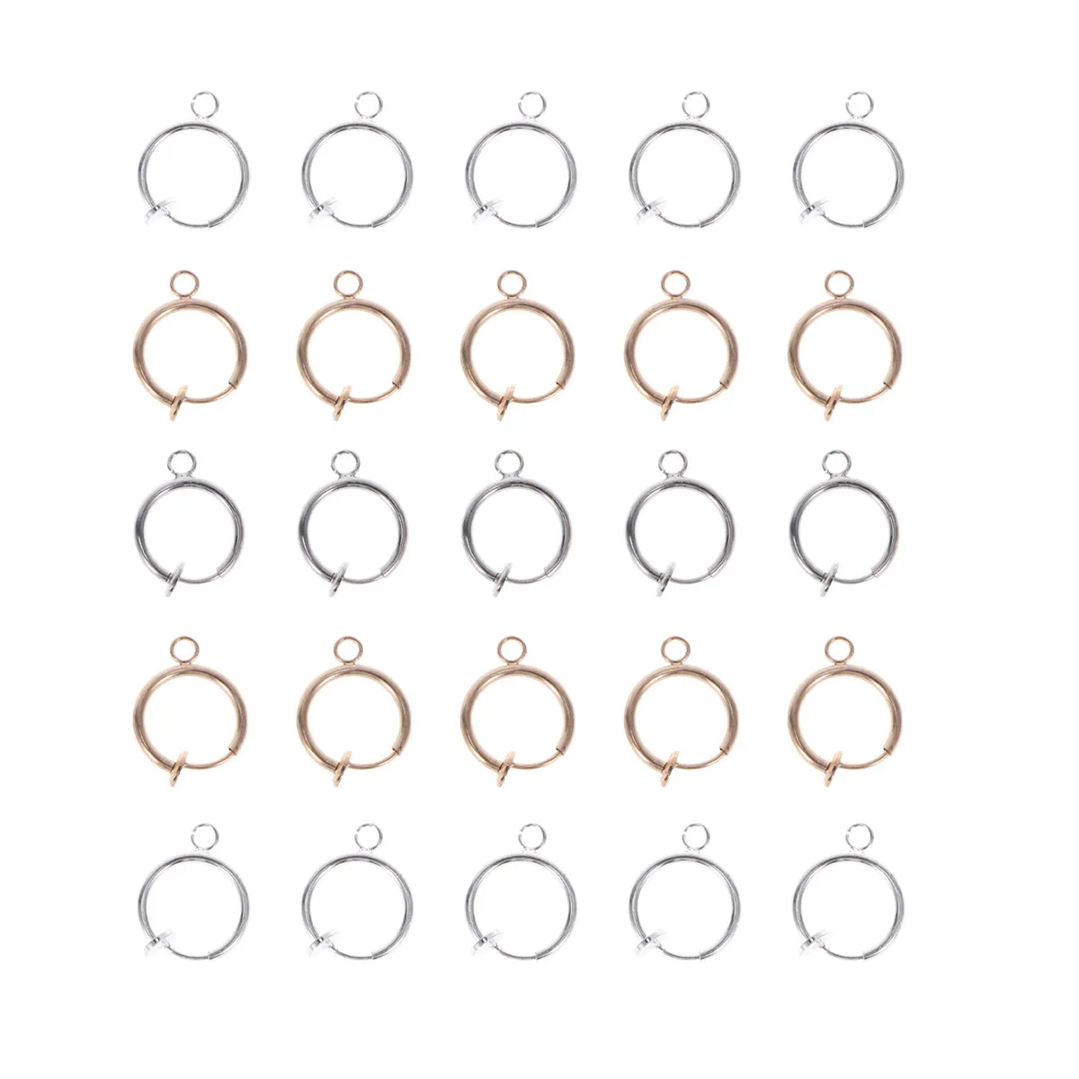 

30pcs Ear Clip Accessories Premium Metal Diy Jewelry Making Supplies For Women Girls Delicate Earrings Handmade Craft Kit Gold