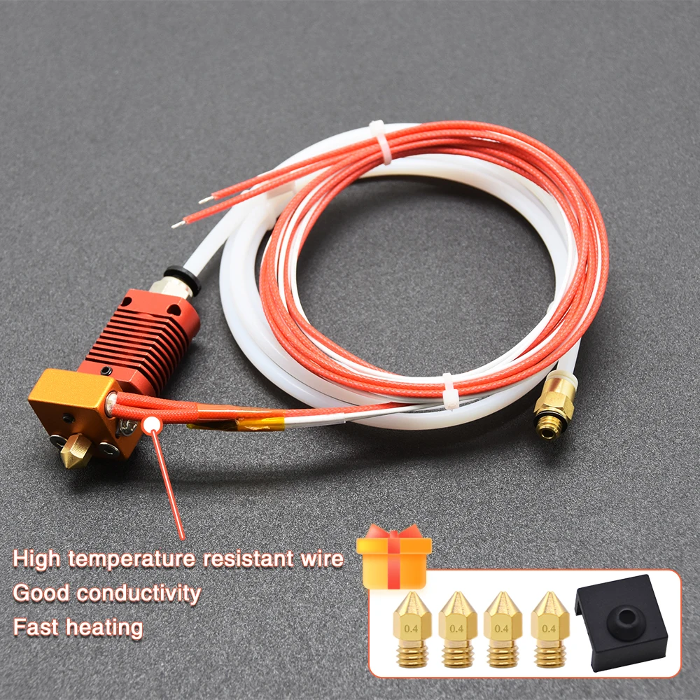 3D Gemonteerd CR-10S Pro Extruder J-Head Hotend Kit 0.4Mm Nozzzle 100K Ohm Thermistor Voor Creality CR-10S pro/CR-10S Pro V2