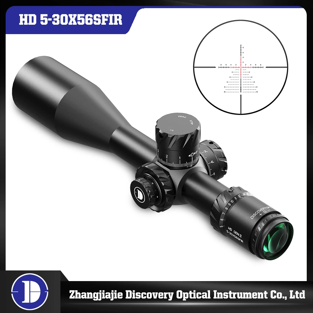 Riflescope Phát Hiện Ra HD 5-30X56 FFP 34Mm Ống Đầu Tiên Tiêu Cự Máy Bay Quân Sự Chụp Hình Với Chiếu Sáng