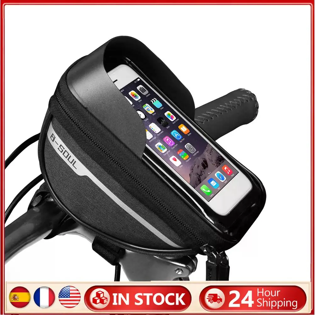 휴대용 야외 승마 장비 실용적인 산악 도로 자전거 프레임 프론트 튜브 팩 가방 필요한 야외 사이클링 가제트