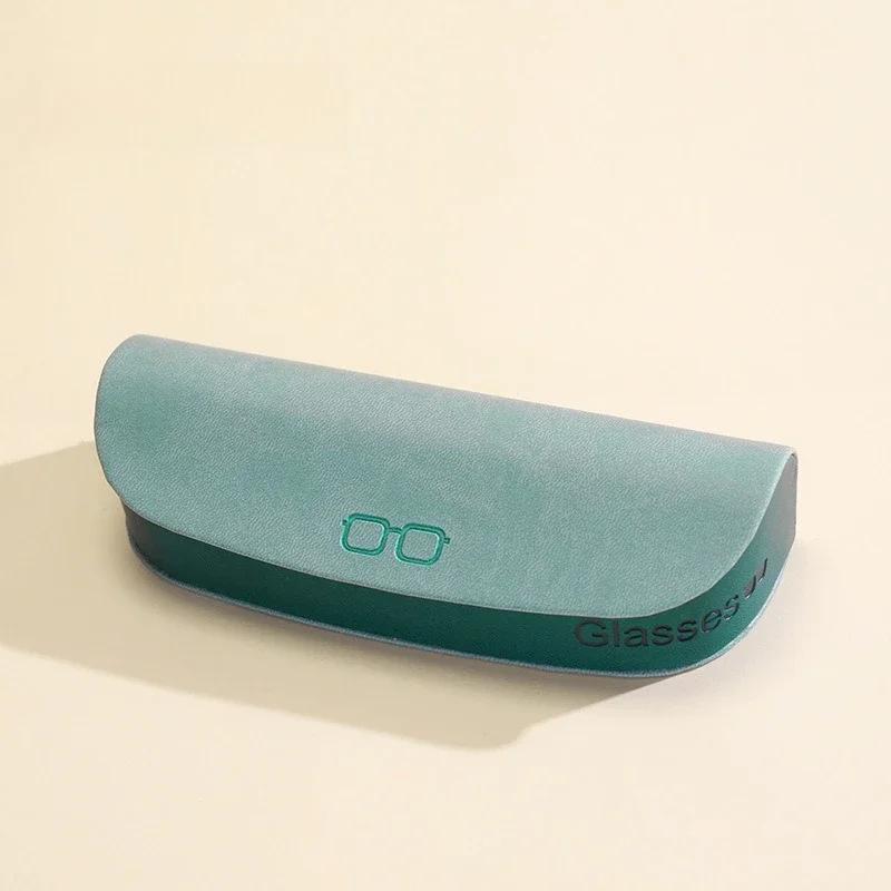Lightweight PU Leather Glasses Case Magnetic Buckle Soft Flocking Interior Travel Sunglasses Box