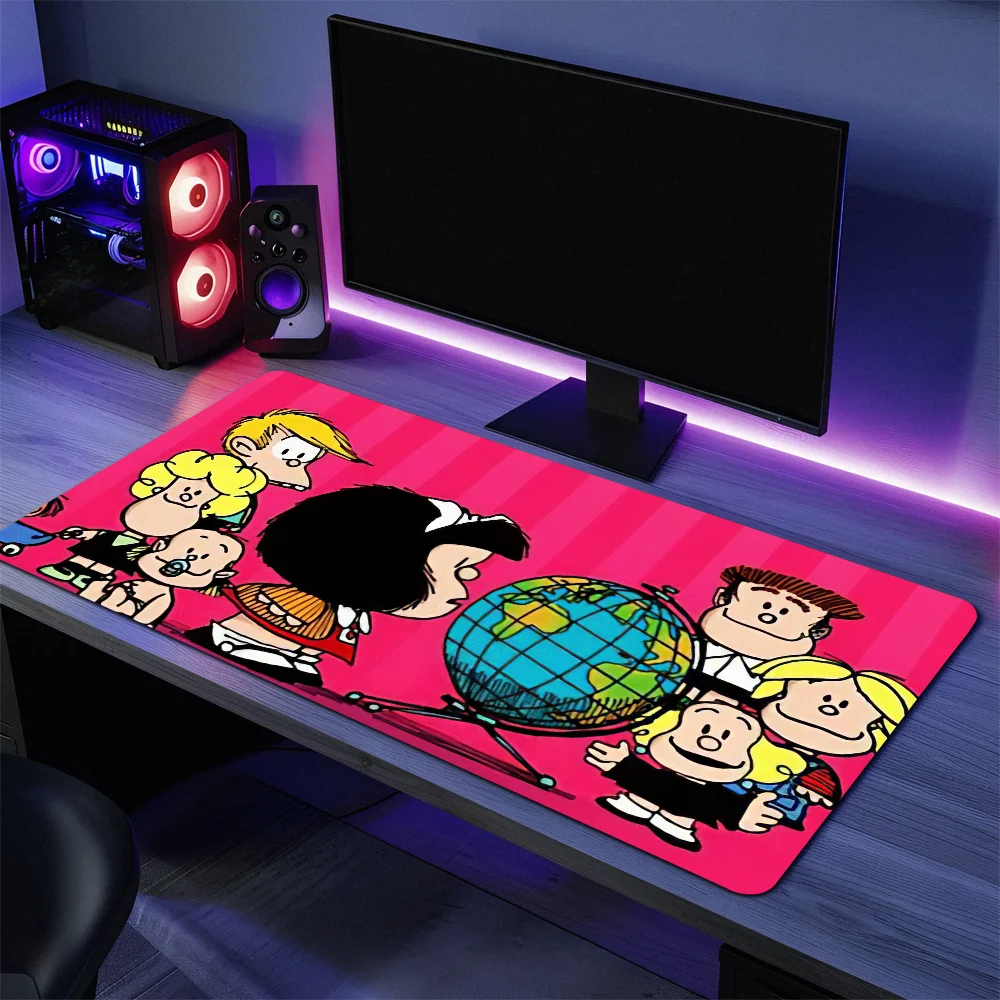 Mousepads Cartoon Mafalda Non-slip Lockedge Office Student Gaming Thickened Large Writing Pad Cushion Mouse Pad