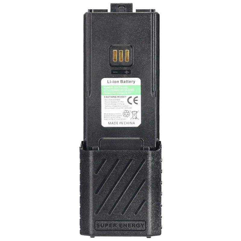 Akumulator do Walkie Talkie Baofeng BF-K5 UV-5RH Pro Max UV-5RM K5Plus Radiotelefony Dwukierunkowe Bateria Li-ion 6800mAh