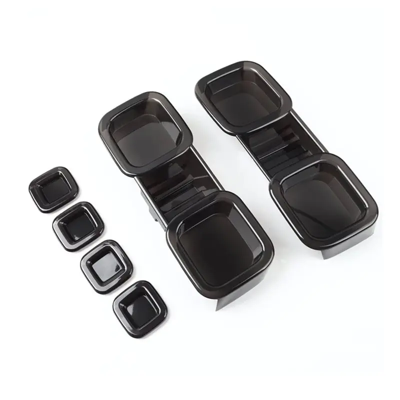 Trim Brake Light Cover Taillight Cover Smoked Black 6Pcs For Land Rover Defender 90 110 130 2020-2025