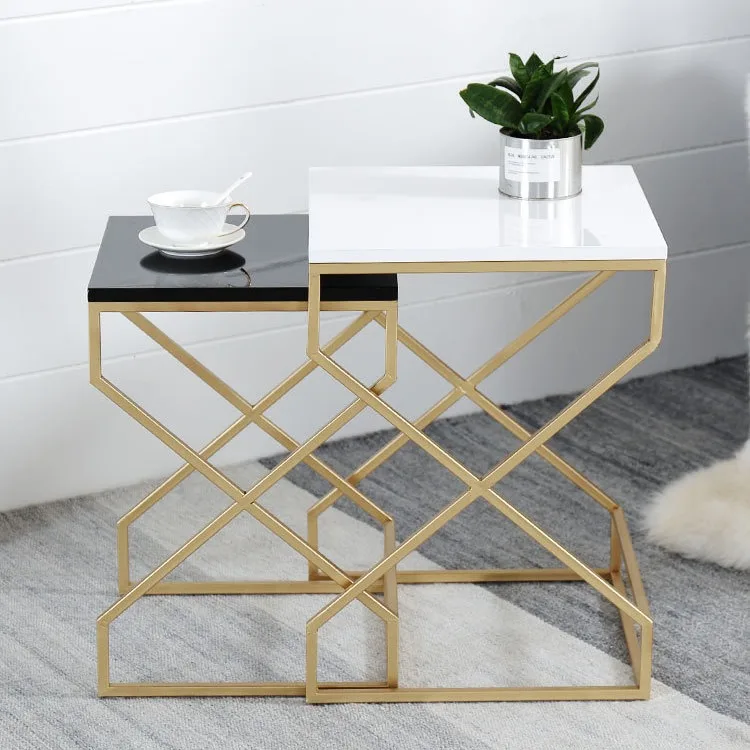 

Nordic small coffee table modern simple living room small apartment marble coffee table sofa combination side table simple