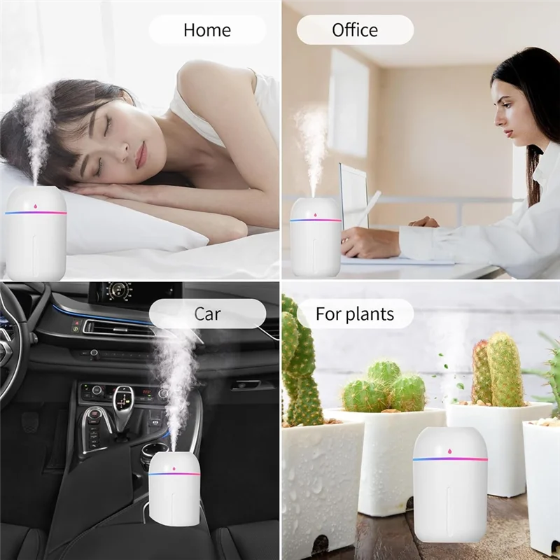 B07B-Portable Mini Humidifier For Bedroom Desk Travel With Automatic Shut-Off Function