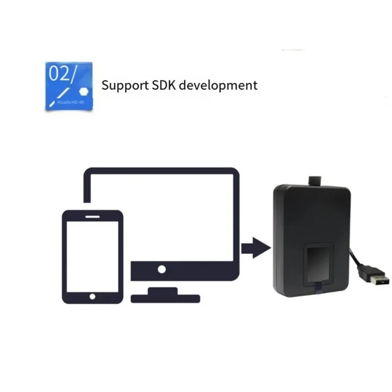 B23B Secure Data Encryption Biometric USB Fingerprint Scanner Smartec ST-FE200-Compact Design, 500 DPI For Windows Systems User