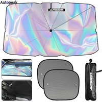 Car Sunshade Front Windshield Retractable Sun Shade UV Ray Heat Block Windscreen Cover Protector Universal Parasol Accessories