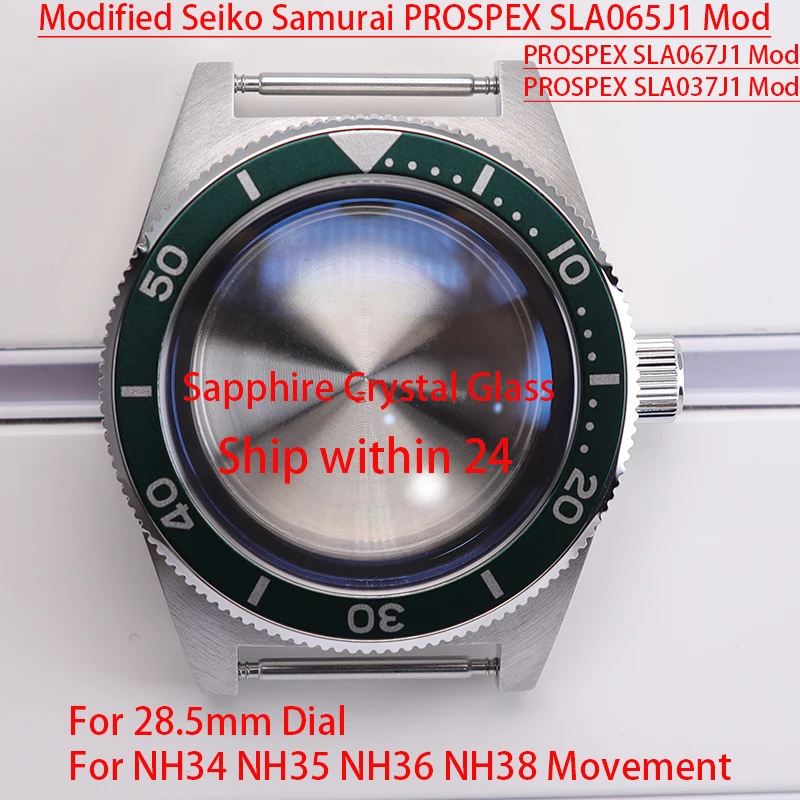 

Modified Seiko 62MAS Diving 40mm Vintage Watch Cases Bubble Sapphire Glass Fit NH34 NH35/36 Movement 28.5mm Dial Wholesale price