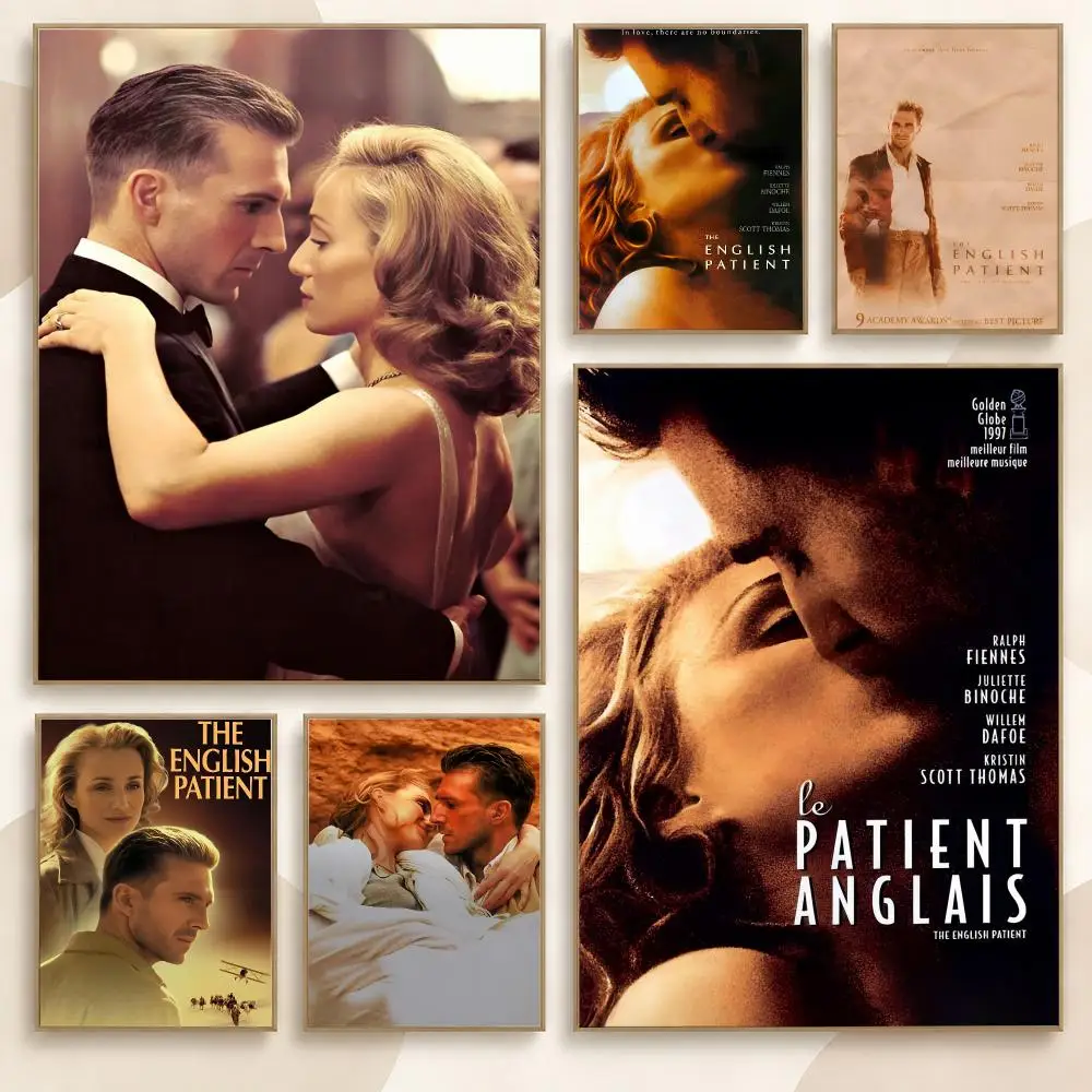 The English Patient Classic Movie TV Series 80s 90s Poster Contemporary Wall Art Print for Bedroom & Living Room, Unframed