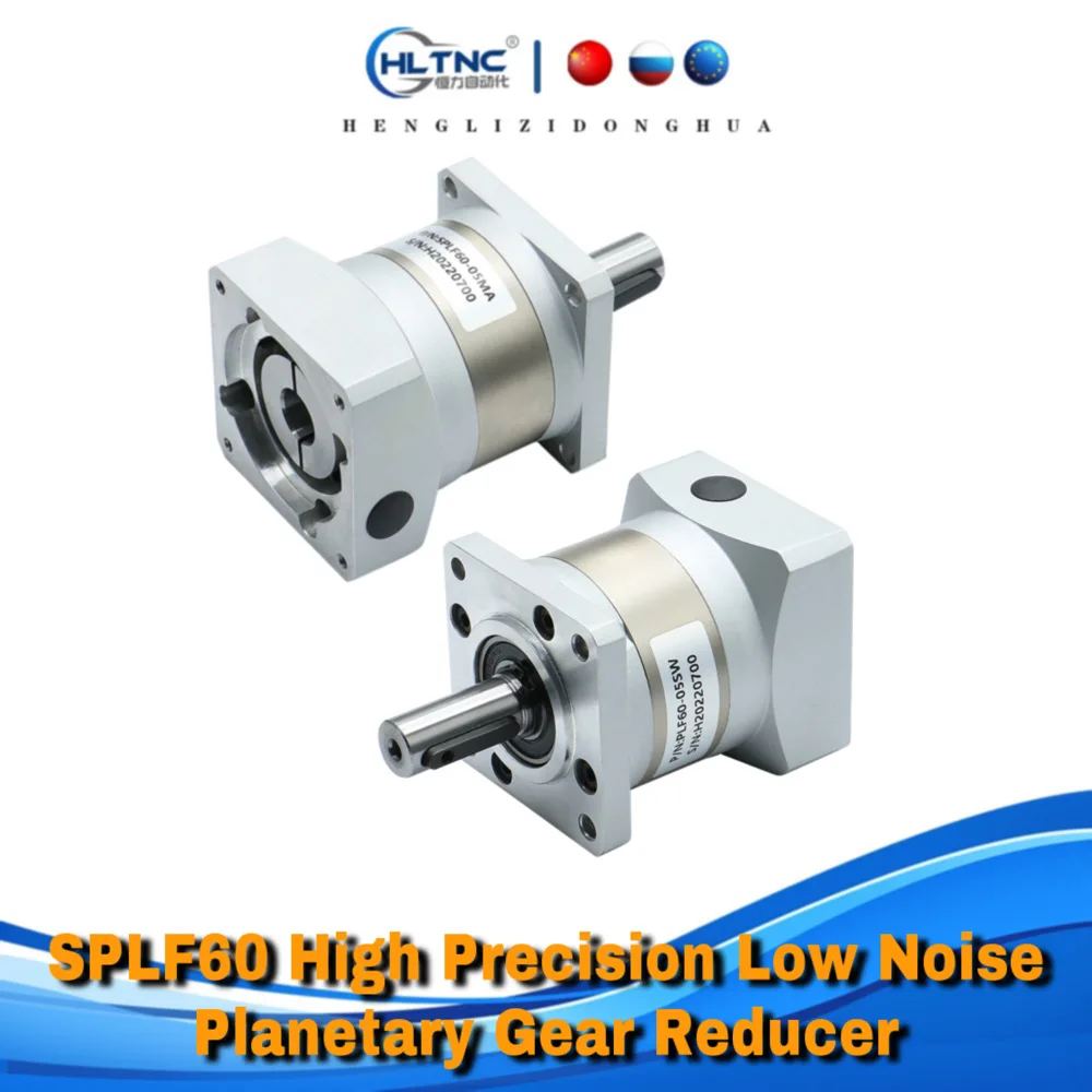 

SPLF60 High Precision Low Noise Planetary Gear Reducer Fit Nema23 57 8mm Stepper Motor Nema24 60ST 14mm 400W Servo For CNC