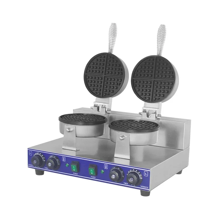 Double Waffle Machine Gas Type Big Hot Dog Waffle Maker