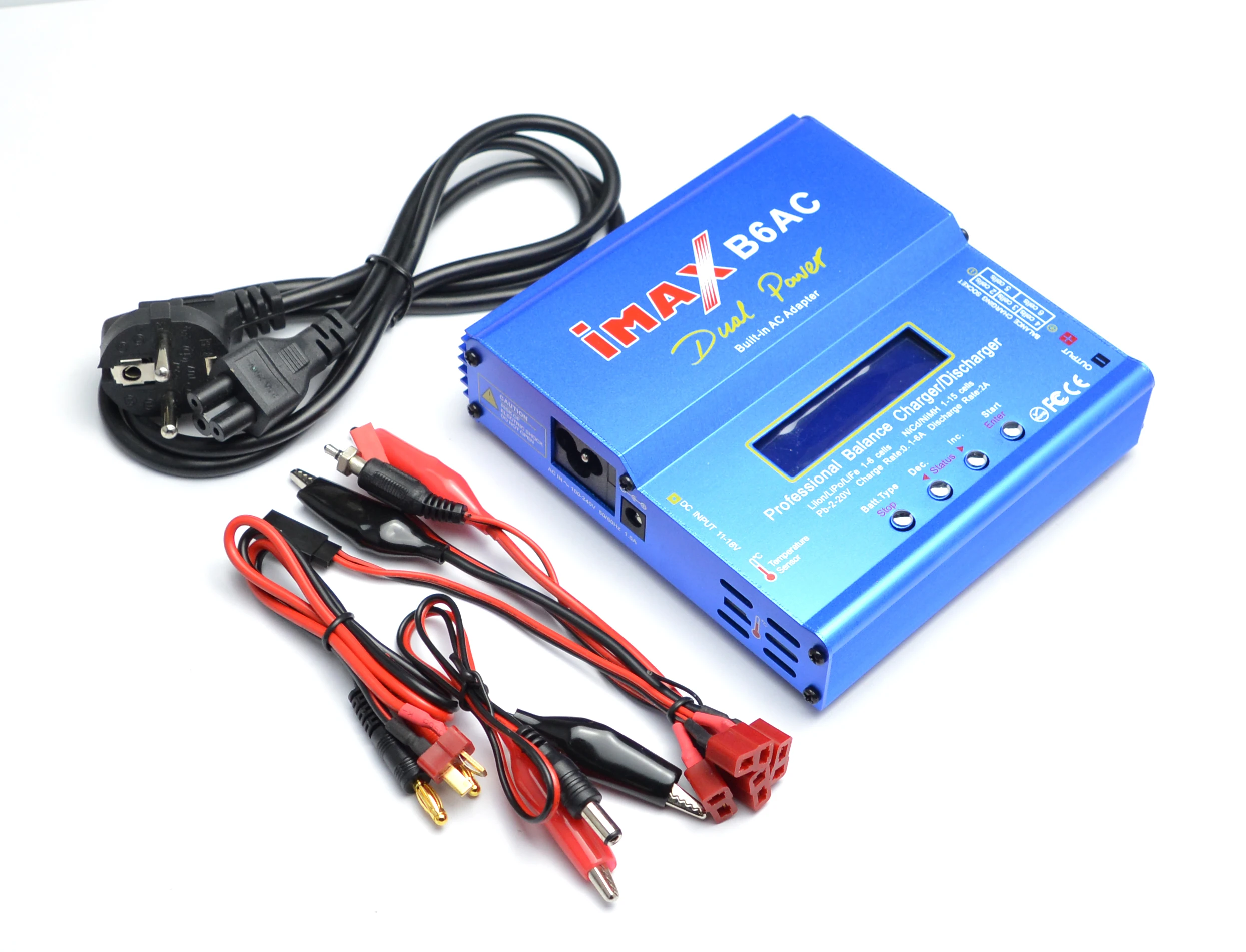 New iMAX B6 AC B6AC Lipo NiMH 3S RC Battery Balance Charger withEuropean Universal Power Cord Power Cable