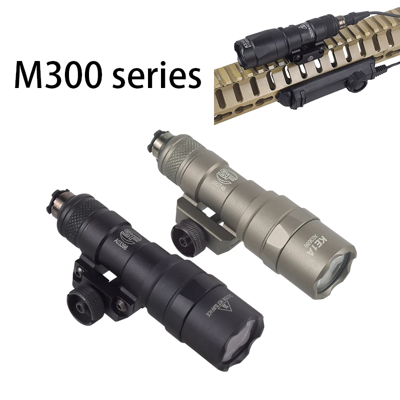 

SureFire M300 M300B M300C Weapon Light Scout Tactical Flashlight Hunting Torch Rifle HK416 Picatinny Rail with Remote Switch