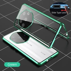 360° Double Sided Magnetic Glass Case For Honor Magic 4 5 6 Pro Ultimate Adsorption Metal Lens Protect Cover
