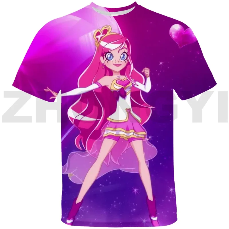 Anime 3D Print LoliRock T-shirt Kawaii Cartoon LoliRockstar Graphic Tees Women Streetwear Kids Girls Oversized T Shirt Tees Tops