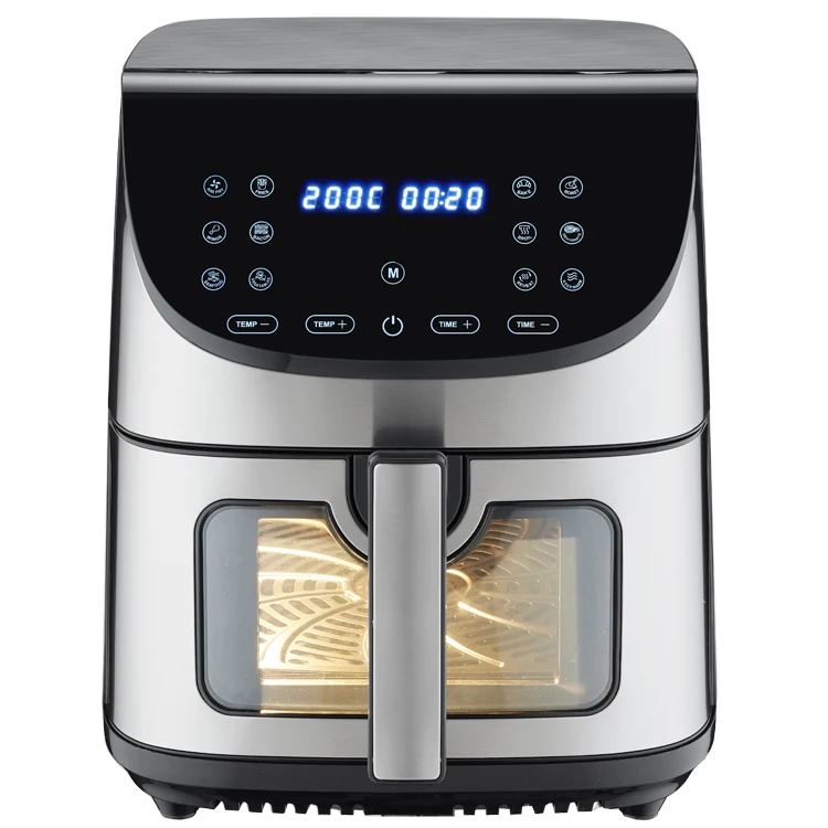 

2026 New Model Multi-functional New Trending Fryer Oil Free 8L 1700W Oven Commercial Digital With Stainless Steel Home Use Touch