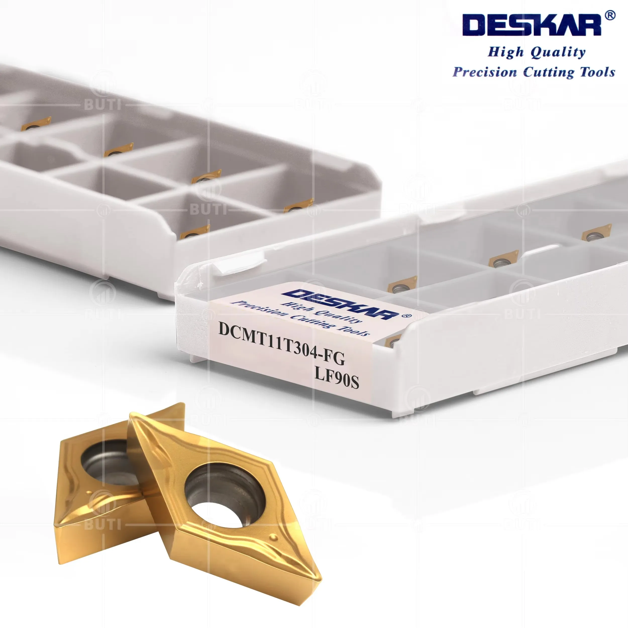 DESKAR 100% Original DCMT11T304-FG LF90S High Quality CNC Lathe Cutter Cutting Turning Tool Cermet Internal Carbide Inserts Tool