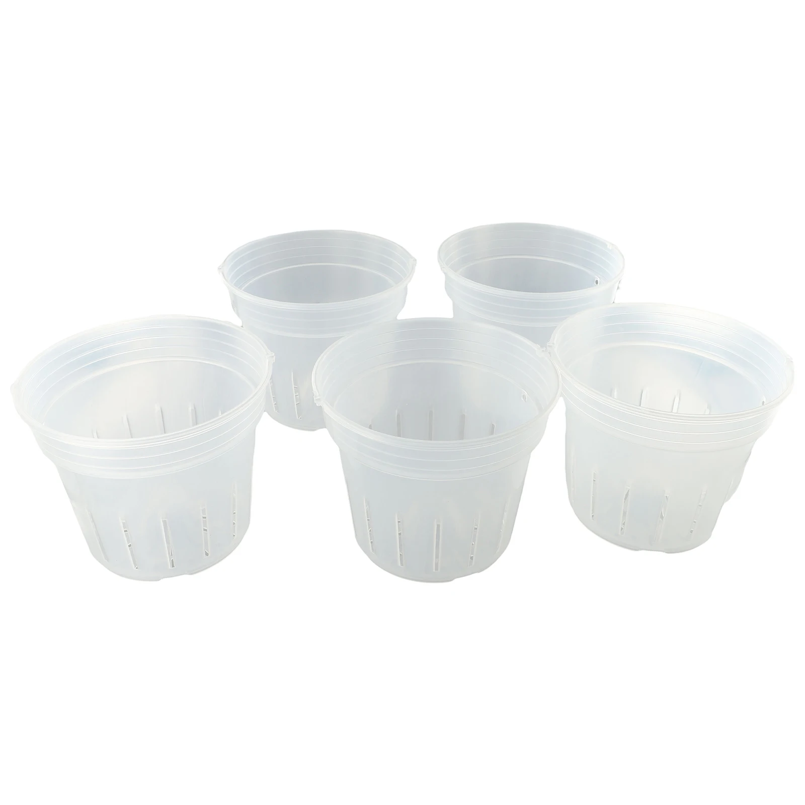 

Прозрачные пластиковые горшки для орхидей: малые и средние, с отверстиями, для домашнего декора