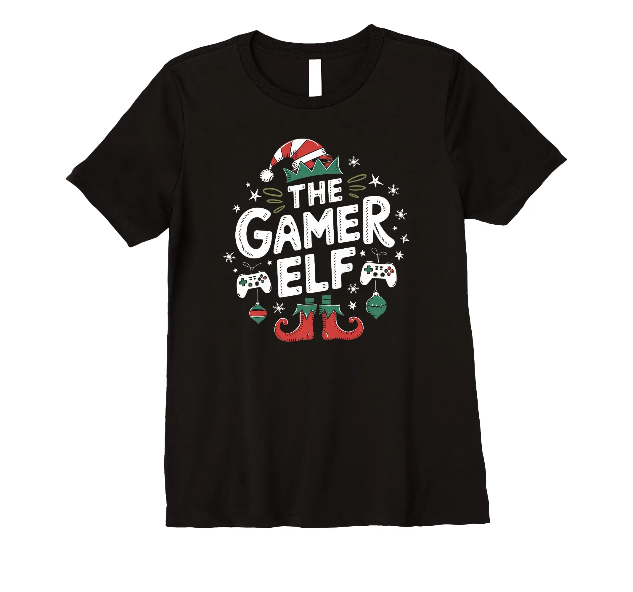 

The Gamer Elf - Funny Christmas Gaming Family Matching Premium T-Shirt