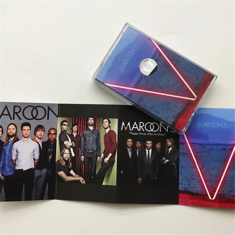 

Rock and roll Maroon 5 Music Tape Adam V Sugar Maps Album Cassette Cosplay Soundtracks Box Car Recorder Walkman Tape Party Music