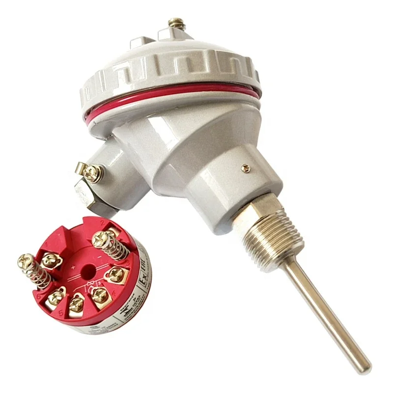 

Built-in head type transmitter thermal resistance thermocouple temperature sensor 4-20mA+HART