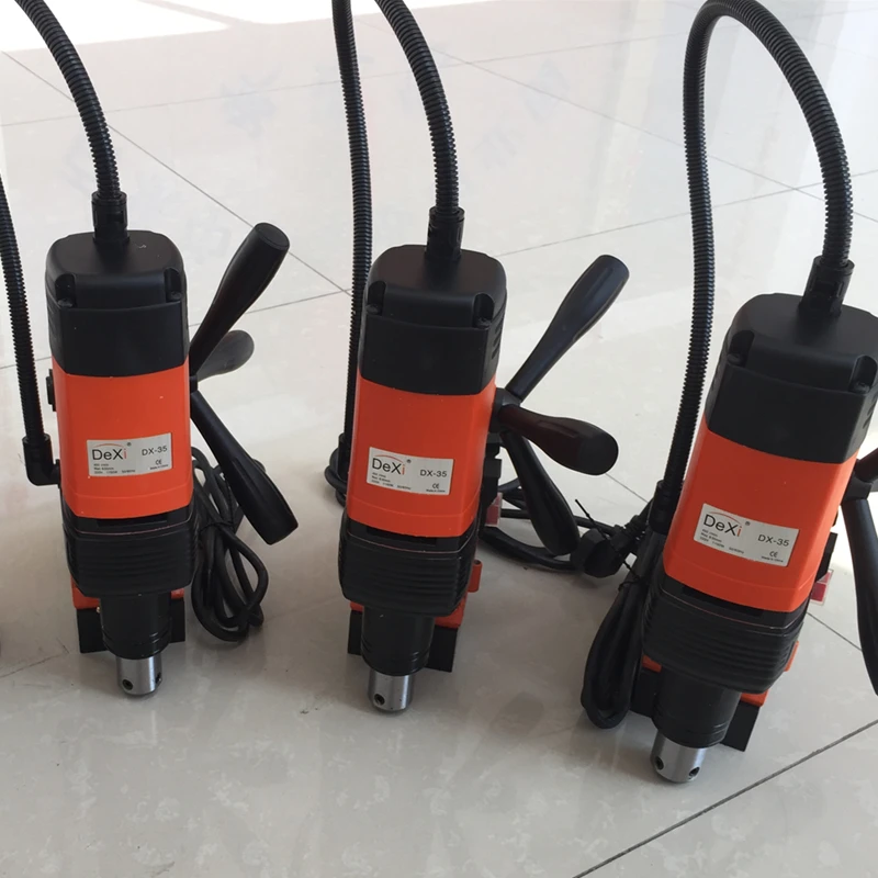 Magnetic Twist Bench Drilling Rig Machine Electric for Engineering Steel Structure DX-35 DX-60 Option 35/60mm Drill Diameter