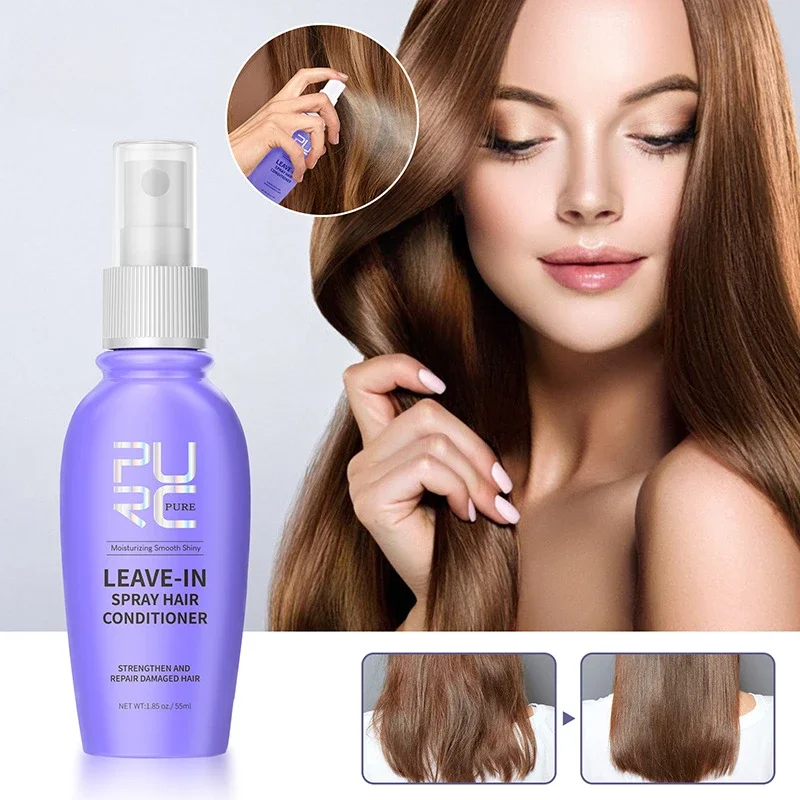 Leave-In Conditioner Spray Hair Scalp Treatment Smoothing Straightening Shiny Repair Damaged Hair Care Aceite Para El Cabello