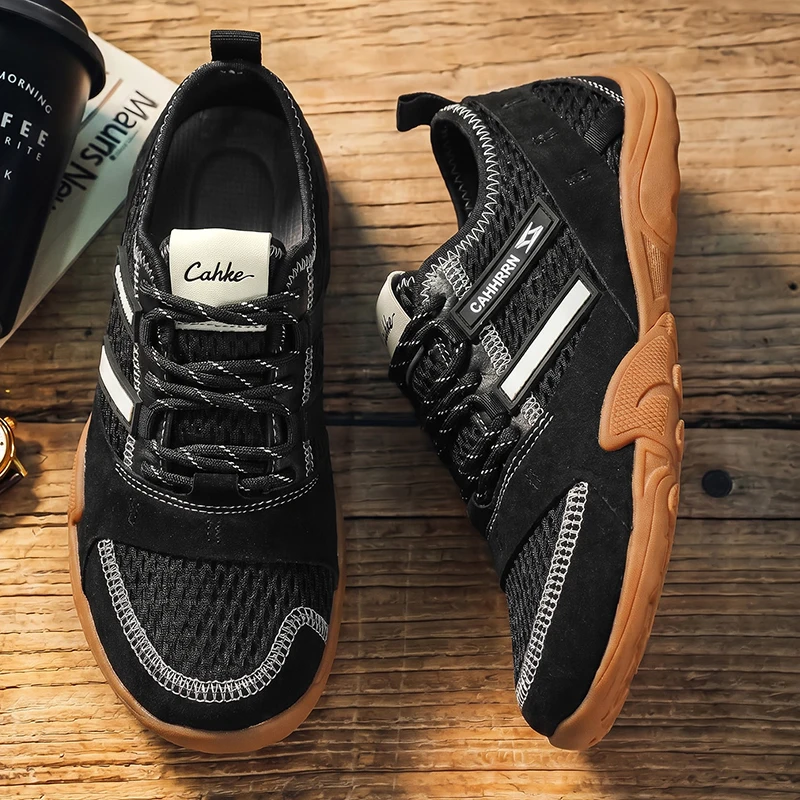 

Men Platform Chunky Sneakers Breathable Mesh Lightweight Non Stuffy Summer Casual Walking Sport Shoes