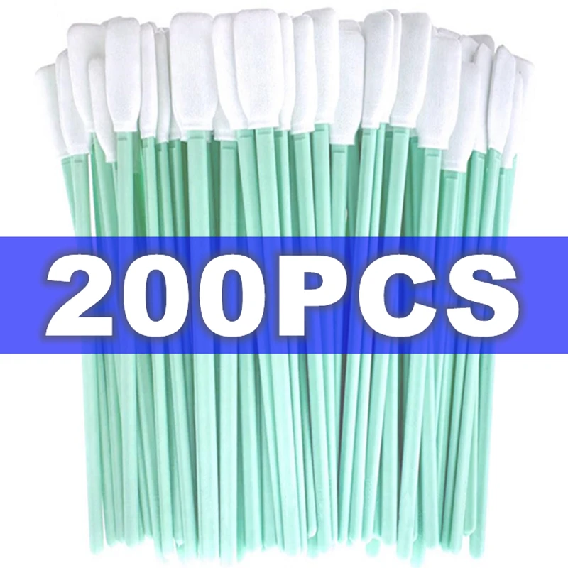 50/200Pcs Digital Camera Cleaning Brush Dust Free Sponge Swab for Earphone Mobile Phone Charge Port Machine Printer Cleaner Tool