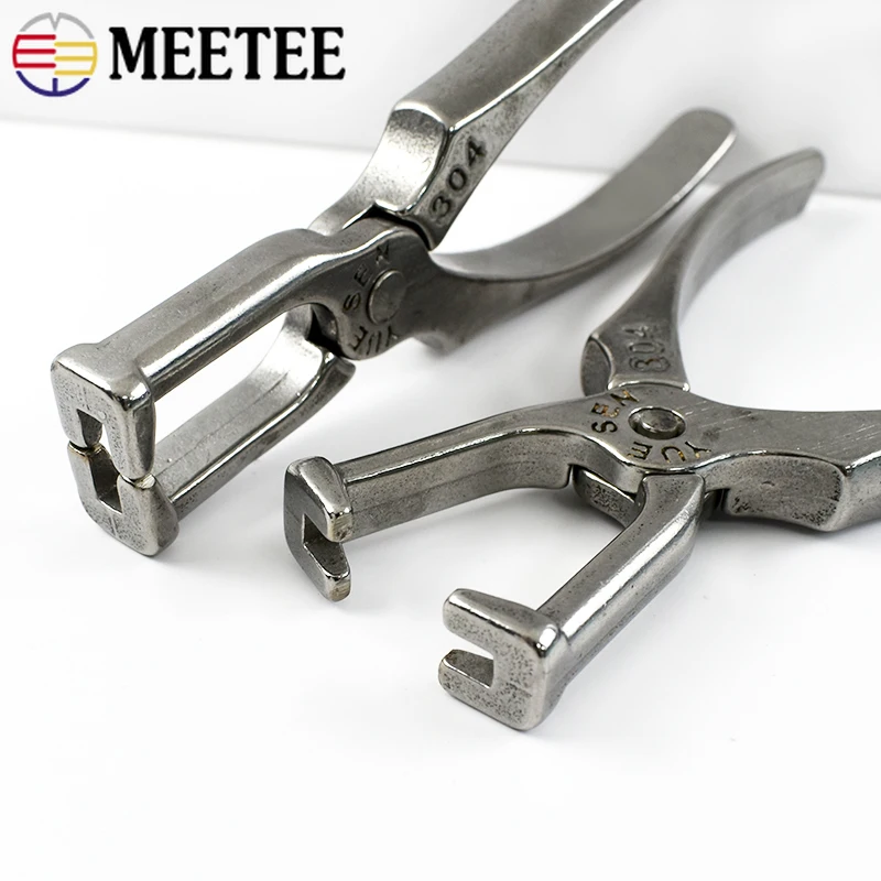 

Meetee 304 Stainless Steel Zipper Pliers Zippers Repair Tool for Zip Stop Installation Bag Garment Kit DIY Sewing Accessories